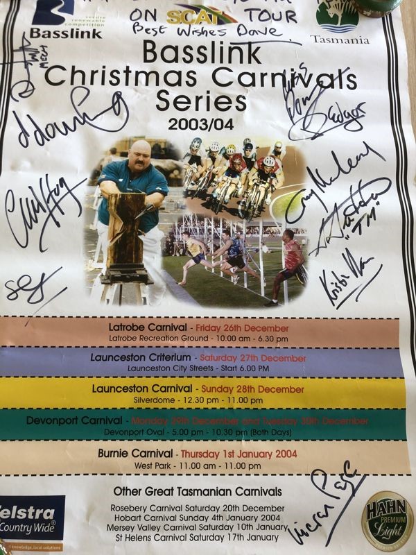 Image of Signed Tasmanian Carnivals Poster