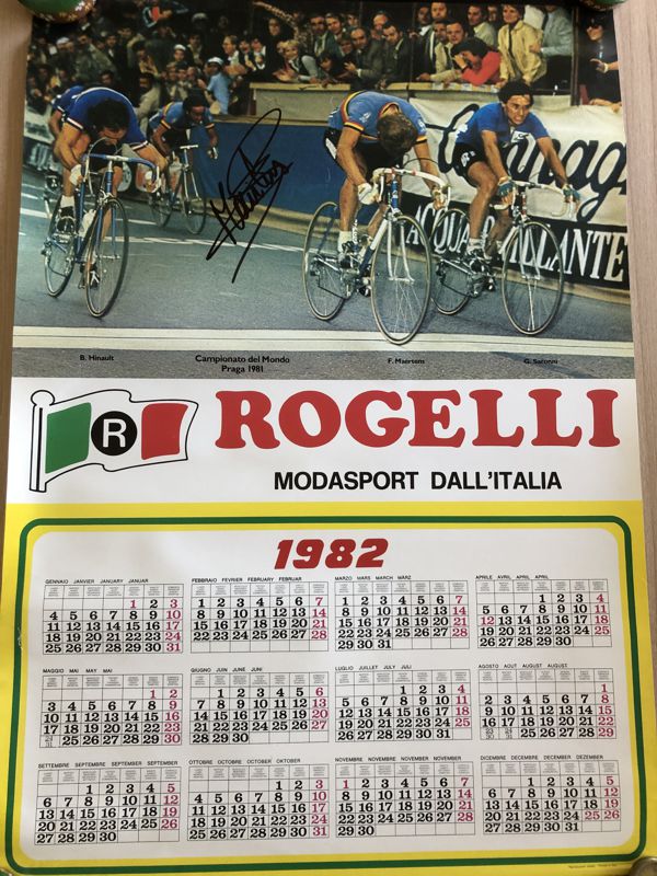Image of 1982 Calendar signed by Freddy Maertens